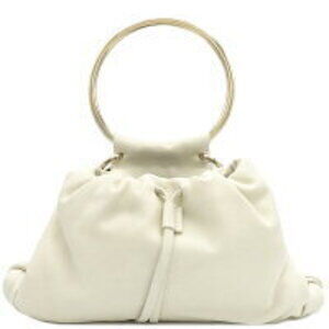 Chloe Arlene Bag White Handbag Pochette Drawstring Black